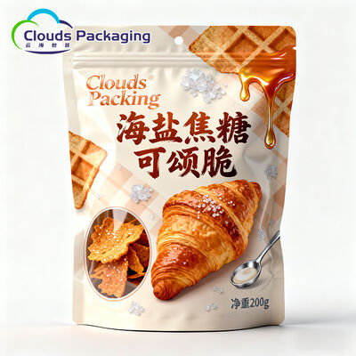 Roti Kue Makanan Makanan Stand Up Bag Custom Printing