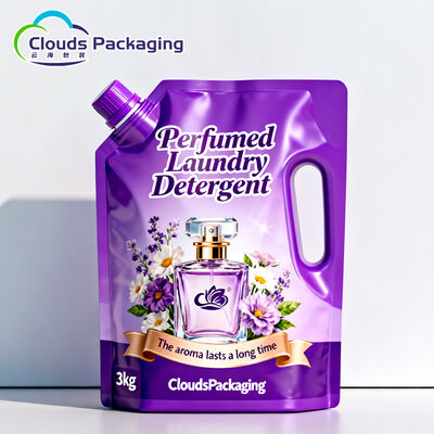 Good price Customized Large Capacity Stand Up Pouch With Spout For Laundry Detergent online