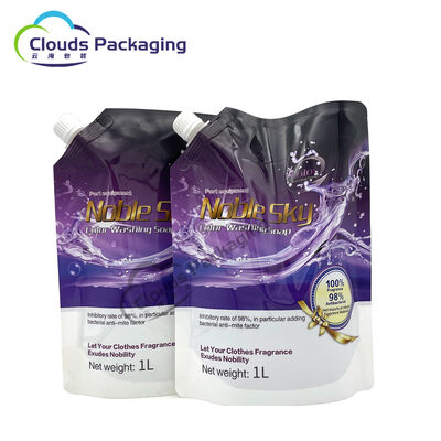 Good price Custom Liquid Soap Plastic Stand Up Pouch With Spout Packaging online