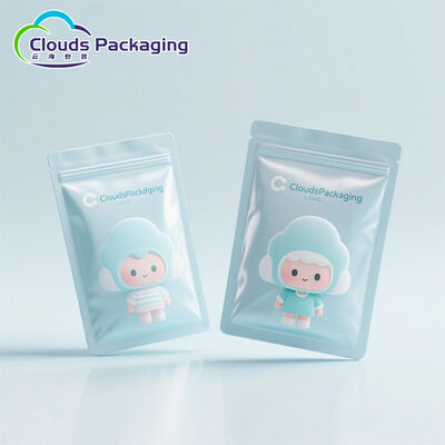 Harga bagus Logo Kustom Dicetak Tas Kemasan Kunci Zip Barang Kecil Sachet Untuk Bantalan Kapas on line