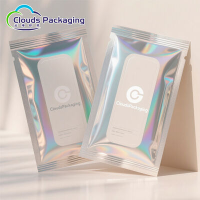 Good price Custom Logo Printing 3 Side Seal Bags for Facial Mask Packaging online