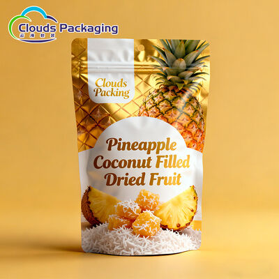 Goede prijs Custom Logo Ziplock Stand Up Pouches Plastic Packaging Bag voor gedroogde fruit snack online