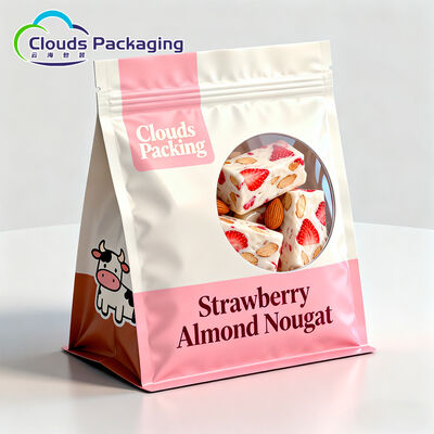 Goede prijs Suiker snoepjes Snacks Flat bottom bags Custom printing met rits online