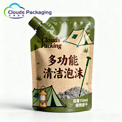 Bon prix Sachet à bec verseur réutilisable en plastique pour emballage de shampooing avec impression personnalisée en ligne