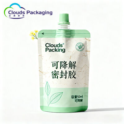 Good price Custom Logo PE Spouted Pouches For Liquid Drinks Milk Tea Packaging online