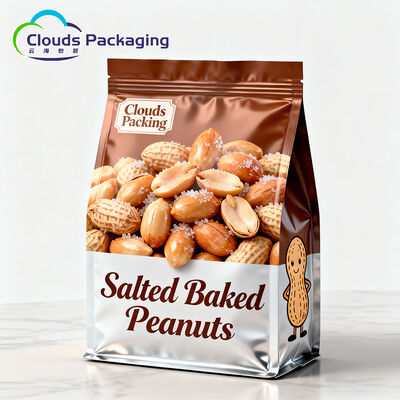 Harga bagus Kantong PE Nuts Flat Bottom untuk Pengemasan Makanan Kering dengan Gravure Printing on line