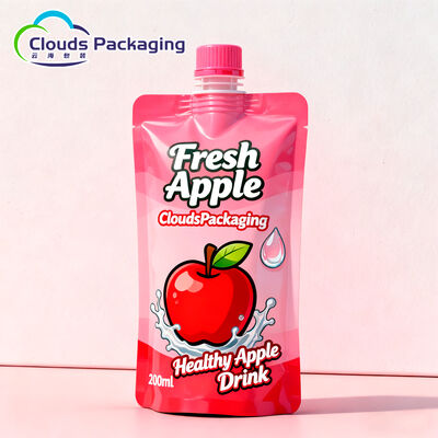 Guter Preis Zusammengestellte Plastik-Spuck-Stand-up-Tasche Getränke Fruchtsaft Verpackung Online