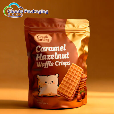 Goede prijs Aangepaste wafel chocoladechips Zip Lock verpakkingszakken staand kleurrijk online