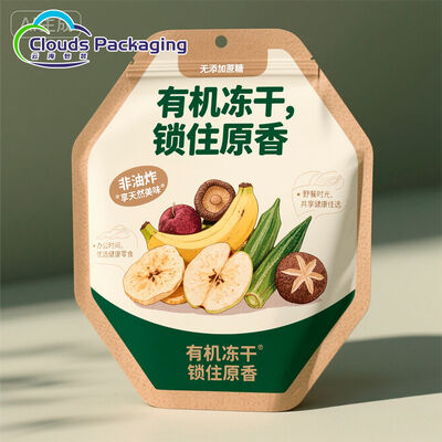 Prezzo buono Custodia con cerniera rialzata con confezione dalla forma personalizzata per alimenti liofilizzati in mattoni giocattolo in linea