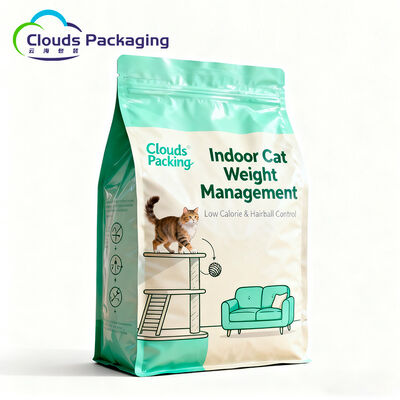 Good price Custom Printing Baby Pet Food Bags Cat Food Standing Flat Bottom Pouch online