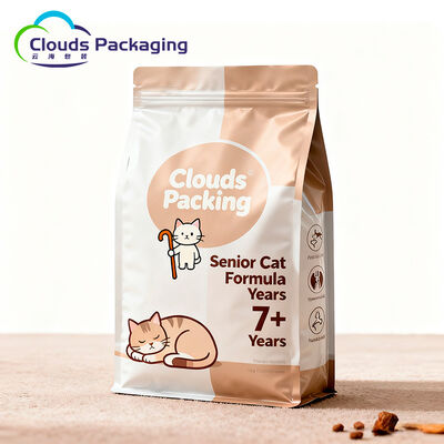 Buen precio Bolsas de plástico de fondo cuadrado para alimentos para mascotas, gatos y gatos Embalaje de alimentos para gatos en línea