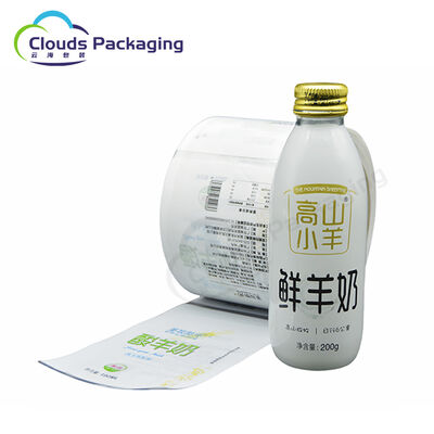 Good price Food Grade Milk Shrink Sleeves For Glass Bottles Customized Logo online