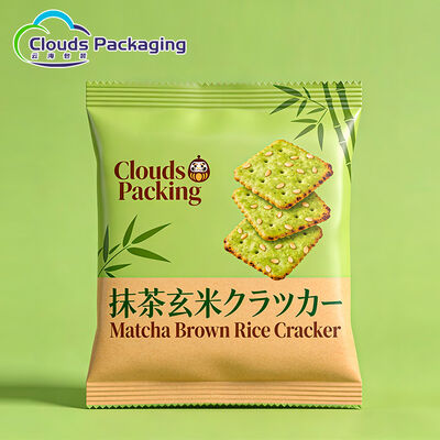 Good price Custom Rice Snacks Plastic Back Seal Bags Matcha Crispy Packaging online