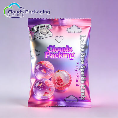 Good price Gummy Foil Packaging Sachet Custom Fruit Candy Plastic Back Seal Bags online