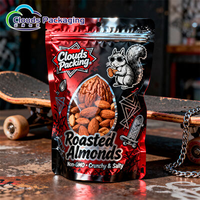 Good price Food Grade Almonds Stand Up Bag Custom Printing for Nuts Packaging Bag online