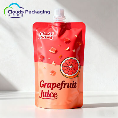 Guter Preis Individueller Druck Fruchtsaft-Standbodenbeutel Orangensaft Getränke Verpackung Online