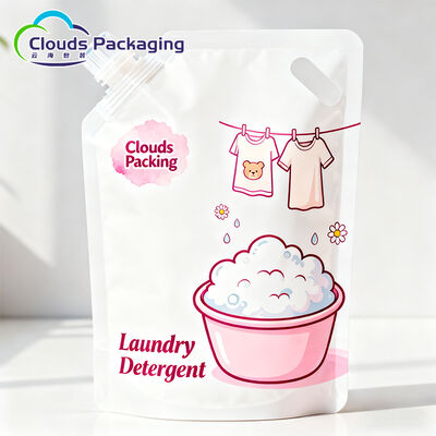 Good price Custom Laundry Detergent Spout Bags Plastic Stand Packaging Bag with Nozzle online