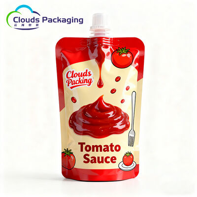 Harga bagus Tas Cerat Khusus Kemasan Kantong Stand Up Food Grade Untuk Sup Selai Saus on line