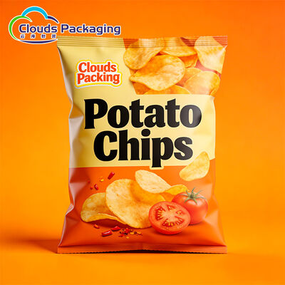 Giá tốt Chips cấp độ thực phẩm tùy chỉnh Bao bì túi đệm sau Thẻ túi đồ ăn nhẹ Chips bao bì trực tuyến