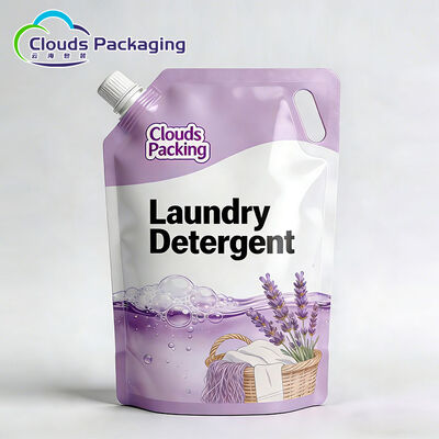 Good price Customized Liquid Packaging Stand Up Pouch with Spout For Laundry Detergent online