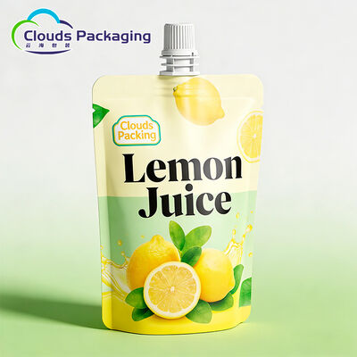 Prezzo buono Custodia per liquidi personalizzata con beccuccio per imballaggio in plastica per alimenti per succhi in linea