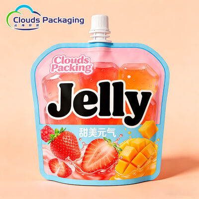 Bom preço O malote líquido personalizado com produto comestível do bico levanta-se o malote para o suco de fruto da geléia on-line