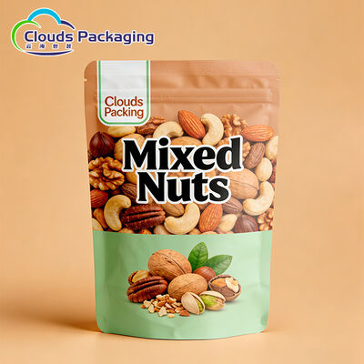 Good price Nuts Snack Plastic Packaging Bag Custom Printed Food Grade Stand Up Pouches online