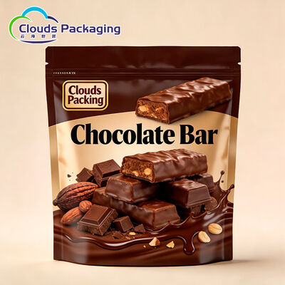 Bon prix Sacs d'emballage alimentaire écologiques à fond plat, adaptés pour biscuits, gâteaux, puddings et snacks en ligne