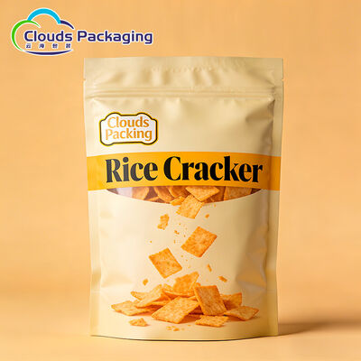Dobra cena Niestandardowe woreczki stojące z zamkiem błyskawicznym Opakowania z tworzyw sztucznych przeznaczone do kontaktu z żywnością do krakersów biszkoptowych w Internecie
