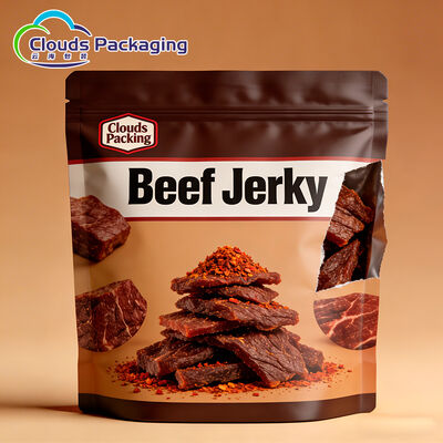 Good price Customized Plastic Food Packaging Bags With Zip Closure For Jerky Snack online