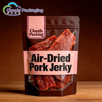 Giá tốt Túi đứng có dây kéo Bao bì nhựa cấp thực phẩm bền cho Jerky trực tuyến