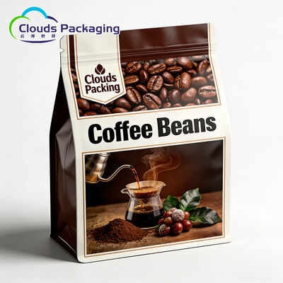 Bon prix Le sac de café fait sur commande avec la tirette de catégorie comestible de valve de dégazage tiennent la poche pour l'emballage de café en ligne