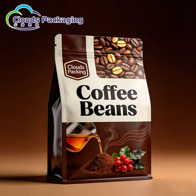 Buen precio Los bolsos de café personalizados que empaquetan la categoría alimenticia se levantan la bolsa con la cremallera y la válvula en línea