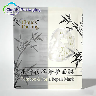 Bon prix Les masques de beauté faits sur commande de soudure à chaud mettent en poche la poche latérale de joint de trois pour l'emballage de masques d'oeil de masques faciaux en ligne