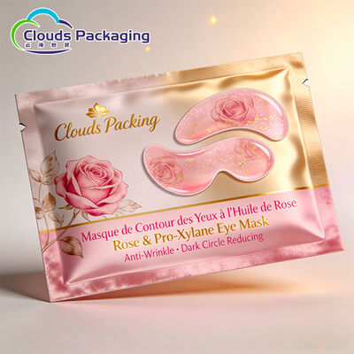 अच्छा दाम फेस मास्क पैकेजिंग बैग के लिए कस्टम थ्री साइड सील पाउच हीट सील पाउच ऑनलाइन