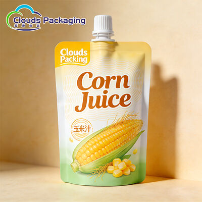 Buen precio Bolsa de jugo de leche para bebidas Bolsa de líquido reutilizable vertical Envase de plástico Bolsa sellada con boquilla de almacenamiento en línea