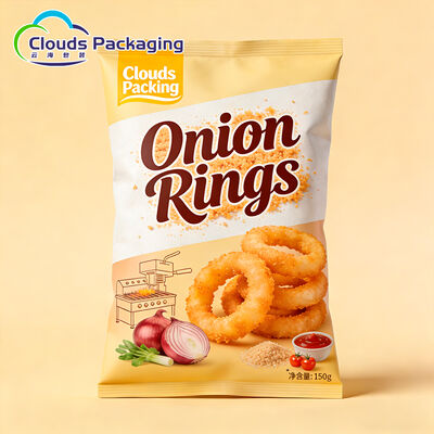 अच्छा दाम झींगा चिप्स प्लास्टिक बैग हीट सील फूड पाउच एल्युमीनियम फॉयल बैक सील बैग फूले हुए स्नैक्स के लिए ऑनलाइन