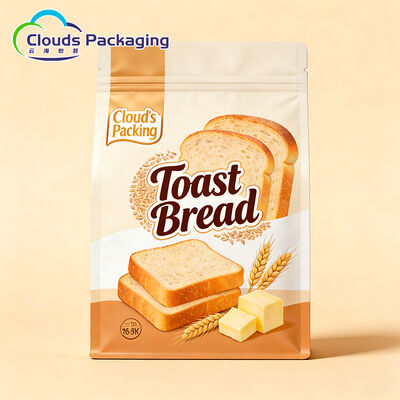 Good price Eight Side-Sealing Stand up Square Bottom Bag with Zipper Top Biodegradable Custom Size for Food online