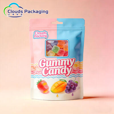 Good price Printed Packaging Bags Resealable Zip Lock Bag Food Grade PE Stand up Pouch Packaging Bag for Candy Gummy online