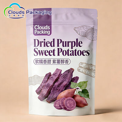 Good price Sweet Potato Sticks Packaging Bags Water Proof Zipper Stand up Pouch Customized Pouch With Ziplock online