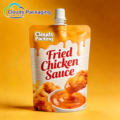 Good price Digital Print Packaging Bags Plastic Liquid Stand up Packaging Bags Products Sauce Spout Pouch online