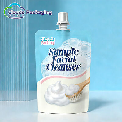 Good price Cosmetics Samples Spout Pouch 250ml Custom Liquid Flexible Packaging Printing Bag online