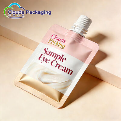 Good price Custom Shape Spout Bag 50ml Matte Foundation Pouch Refill Spout Pouch Packaging Bag for Cosmetics Sample online