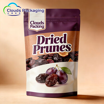 Giá tốt Trái cây sấy khô Túi đứng in tùy chỉnh Bao bì nhựa Ziplock Túi đựng dây kéo chống mùi để bảo quản thực phẩm trực tuyến