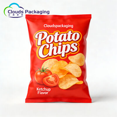 Guter Preis Individuell bedrucktes kleines Paket Embalagem Para Verpackungsbeutel Rückenversiegelungskissenbeutel für Kartoffelchips Lebensmittelverpackung online